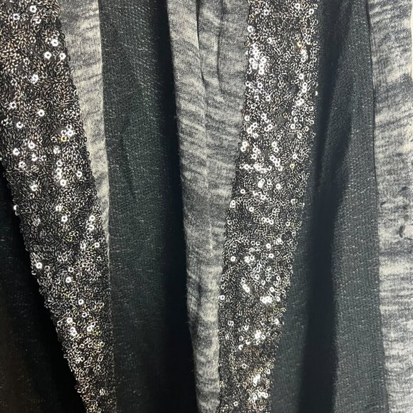 Juicy Couture Women's S Longline Sequin Sweater Vest Gray Black Y2K Bling Layer - Picture 3 of 8